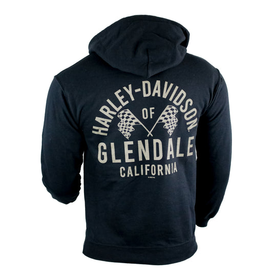 Harley-Davidson® of Glendale Pullover Hoodie Gold Racer Black
