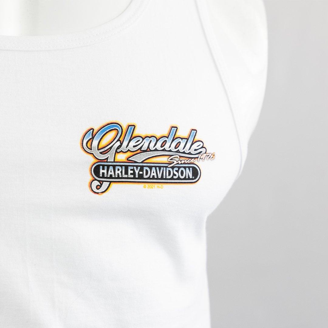 Harley-Davidson® of Glendale Tank Top Sleeveless Hollywood Palms